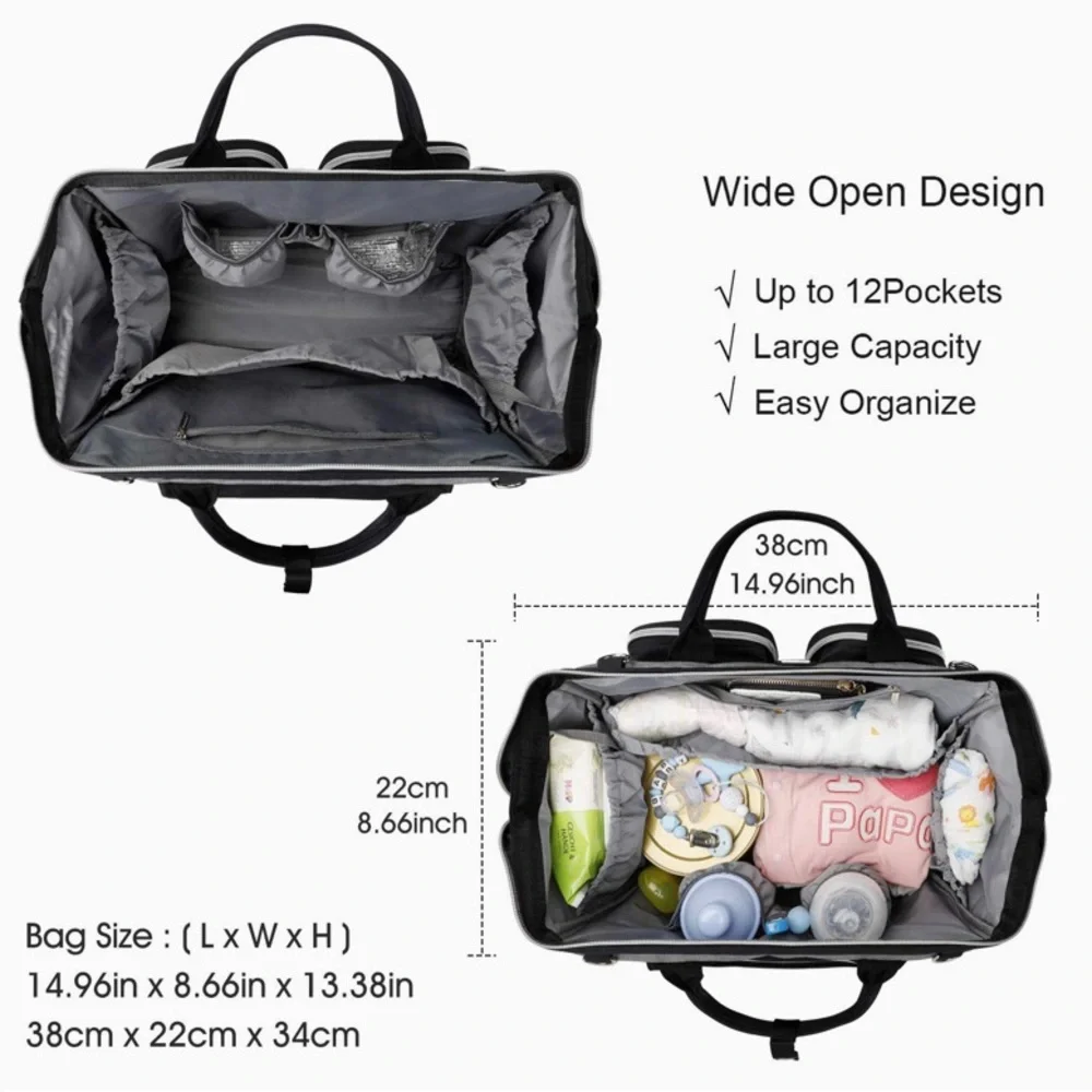 Diaper Bag -Shoulder Strap and Changing Pad by Pomelo Best- Excellent Condition